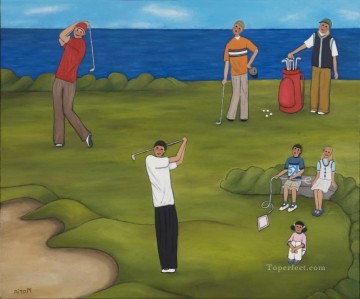 スポーツ Painting - ゴルフ13印象派